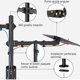 thumbnail image 5 of Soporte para Laptop y Monitor MORNWELL Negro Ergonomico y Ajustable 17-32 Pulgadas, 5 of 9