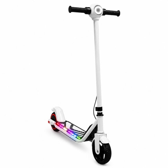 Scooter Eléctrico para Niños con Luces LED Batería de 24V 15 km/h Freno Eléctrico Ruedas de Goma