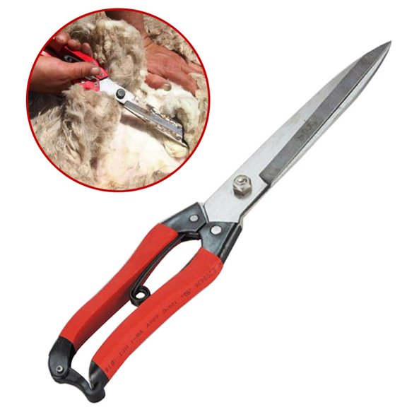 Tijeras Profesionales Para Esquilar Ovejas/Cabras, Acero Al Carbono Con Resorte, Corte Preciso Para Ganado Y Mascotas, Diseño Ergonómico