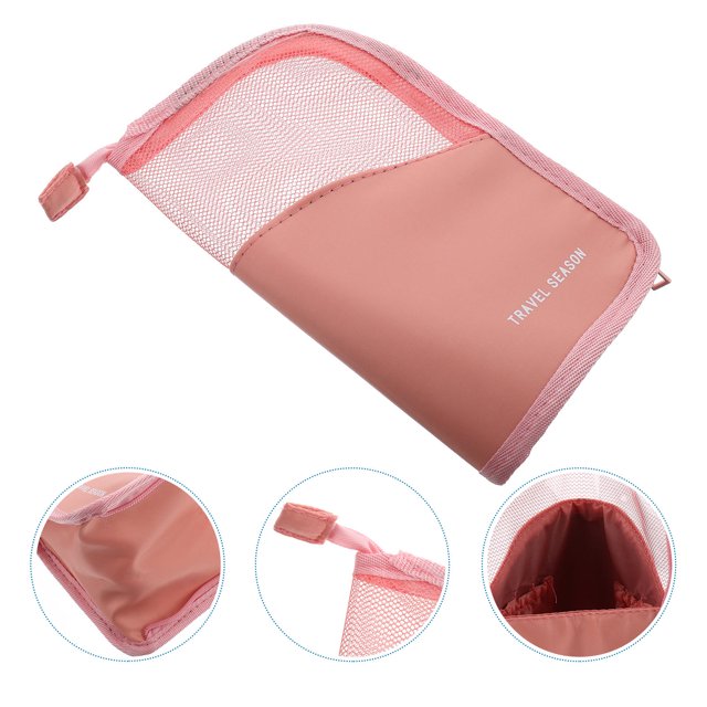 ELAYARD Estuche Rosado Para Brochas De Maquillaje Con Interior Antidesgaste Y Compacto
