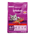 thumbnail image 1 of Alimento Seco para Gatos Adultos Whiskas® 4 en 1, 100% Nutrición Completa y Balanceada – Sabor Carne 3kg, 1 of 9