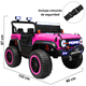 thumbnail image 5 of Montable Electrico Camioneta 4x4 para Niños Bluetooth Luces Led Control Remoto Batería 12v - Rosa, 5 of 8
