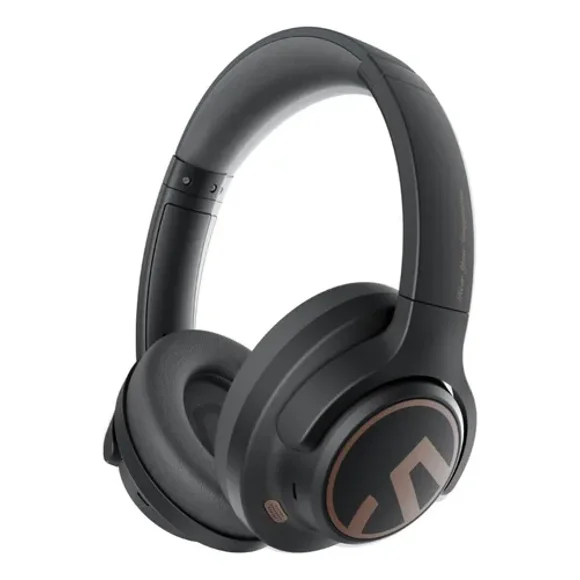 SoundPEATS Space Audífonos Inalámbricos Bluetooth 5.3 123 Horas de Batería Cancelación Activa de Ruido Híbrida ENC para Llamadas Diadema Plegable Altavoces de 40mm Conexión Multipunto Modo Juego