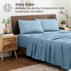 thumbnail image 2 of Juego de fundas de almohada Bare Home Premium 1800 King 20 x 36 azul claro 2 unidades, 2 of 6