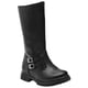 thumbnail image 1 of Bota Larga Para Niña Piel Negro Yuyin® Invierno Doble Broche negro 20, 1 of 10