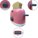 thumbnail image 5 of Electrodomésticos de Juguete Cocinita Cafetera con Cápsulas y Tostadora con panes, Color Rosa, 5 of 7