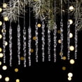 thumbnail image 1 of Lekihaqq Transparent Crushed Ice Pendants Acrylic Icicles Christmas Decorations Hanging Ornaments Tree Decor Winter Holiday Party Supplies, 1 of 4