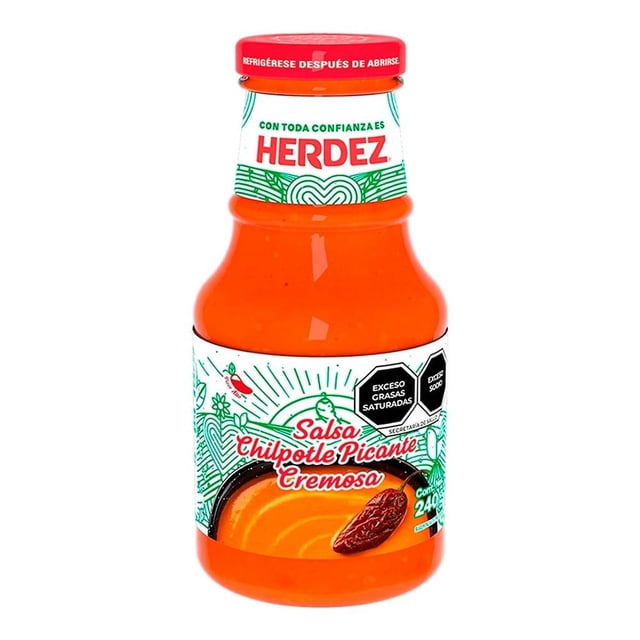 Salsa Herdez chilpotle picante cremosa 240 g
