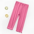 thumbnail image 1 of Leggings lisos de colores pastel para niñas pequeñas, pantalones ajustados suaves y elásticos para uso diario y juegos al aire libre, multicolor, 1 paquete, 2T-8T, 1 of 5