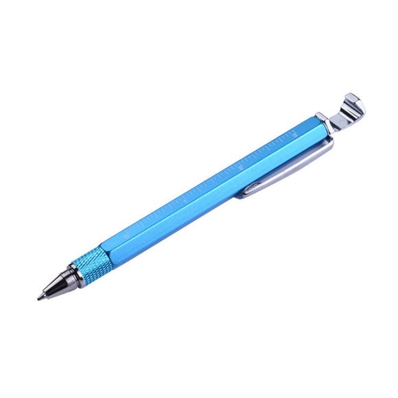 Apmemiss Clearance Multifunctional 8-in-1 Tool Pen, Touchscreen Stylus & Screwdriver - Metal Ballpoint Pen with Bottle Opener, Ruler - Ideal for Office, Travel & Gifts