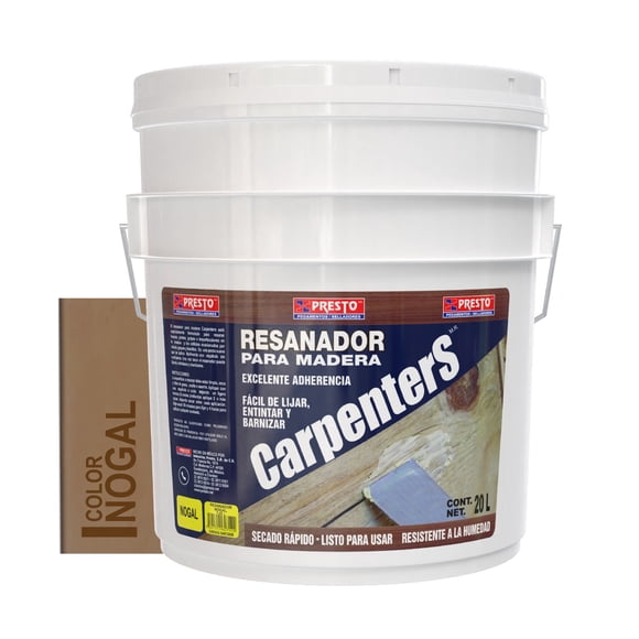 Resanador para Madera Nogal Cubeta con 20 Kgs
