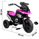 thumbnail image 4 of Triciclo para Niños JOYKOO DISEÑO de moto LUZ y sonido rosa, 4 of 6
