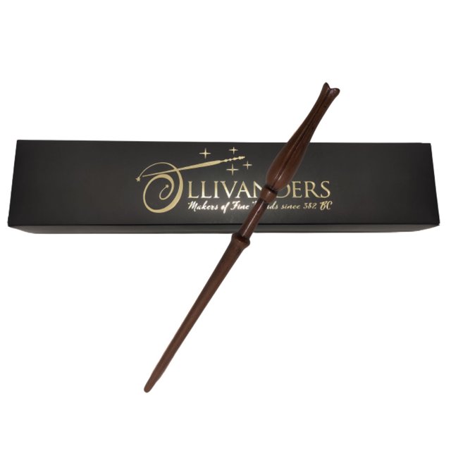 Varita Magica para Magos Harry Potter de Resina Con Nucleo Metálico Sólido de Metal Con Caja Ollivanders Dumbledore Hermione Sauco Cosplay Disfraz Accesorio Modelo a Escoger