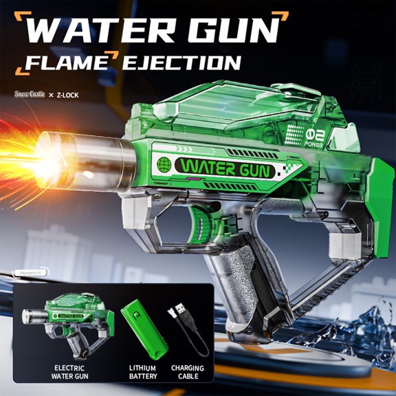 YiJuHui Automatic Water Gun with Continuous Stream, Self-Priming Refill System, Large Tank, Outdoor Water Toy for Summer Fun, Pool Beach Party