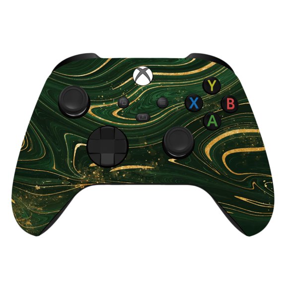 Controlador inalámbrico ProControllers LLC Serie X/S verde y dorado