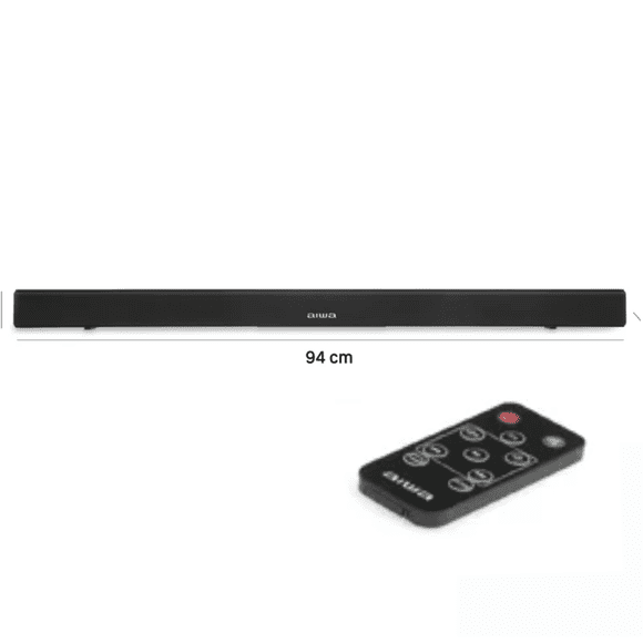 Barra de Sonido con  Bluetooth  y control 94 cm  AIWA  con  4 Altavoces  2.0 Canales  AWSBH1