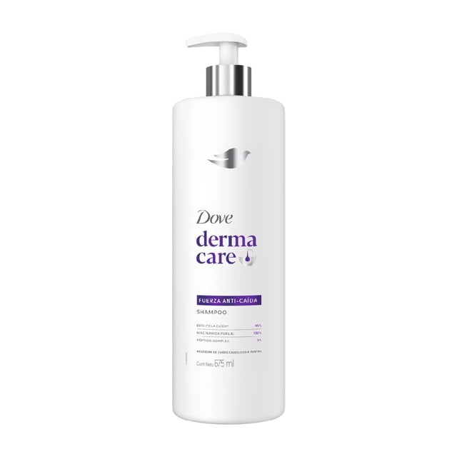 Shampoo Dove Derma Care fuerza anti-caída, reduce la caída, 675 ml