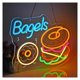 thumbnail image 2 of Letrero De Neón Bagels Luz LED Regulable Alimentada Por USB Para Restaurante, Tienda De Pan, Comida Rápida, Cocina, Decoración De Pared 39cmx29cm, 2 of 7
