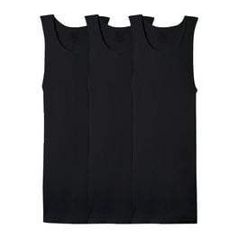 Camiseta Fruit Of The Loom para Hombre sin Mangas Negra, 3 Piezas, Talla G