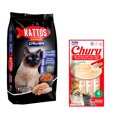 thumbnail image 1 of Kattos Fortachon Power 15 kg + Churu Atún con Cangrejo Sobre con 4 Tubos de 14 g, 1 of 3