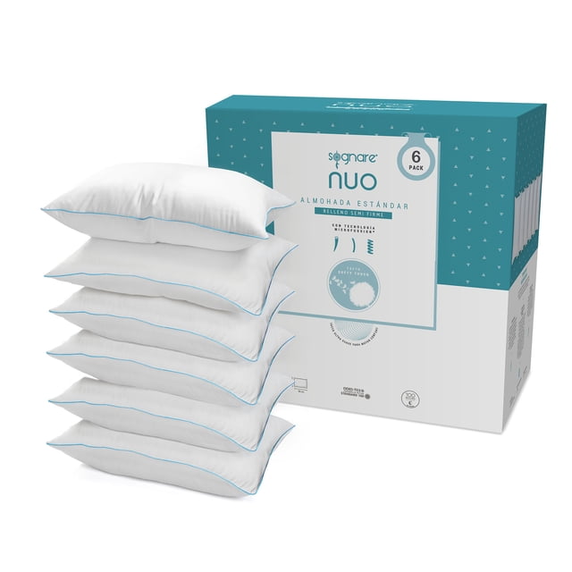 Almohada Sognare® Nuo Tamaño Estándar 6 pack