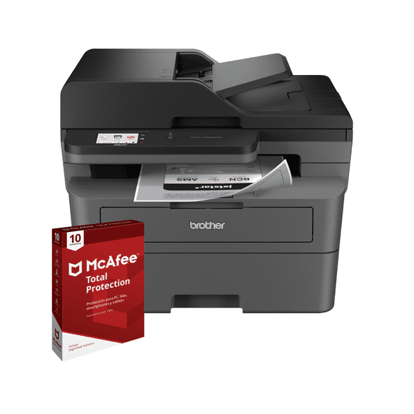 MULTIFUNCIONAL BROTHER DCPL2660DW LASER IMPRESION DUPLEX + LICENCIA DIGITAL MCAFEE