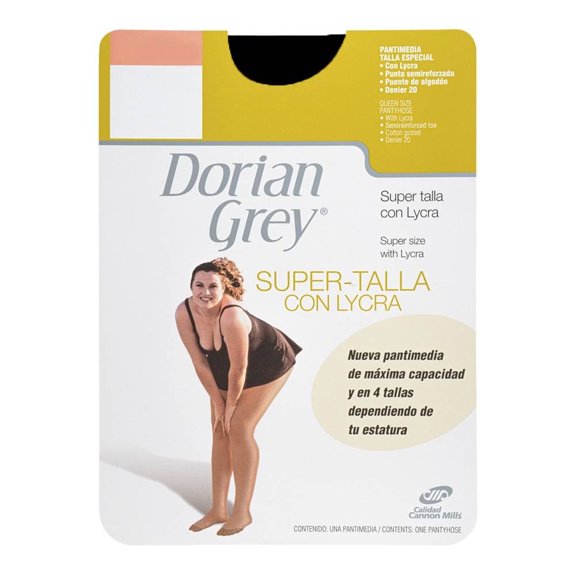 Pantimedia Dorian Grey para Mujer, Punta Semireforzada Negro Talla CH