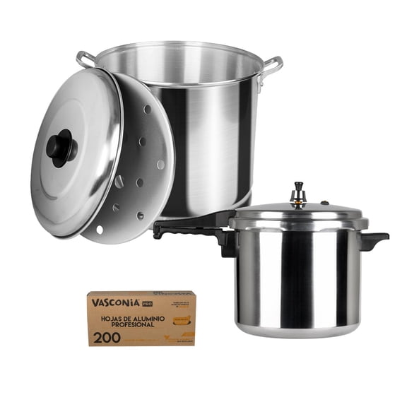 Combo de Cocina Olla Express de 8 lts con Vaporera de 34cm Ekco