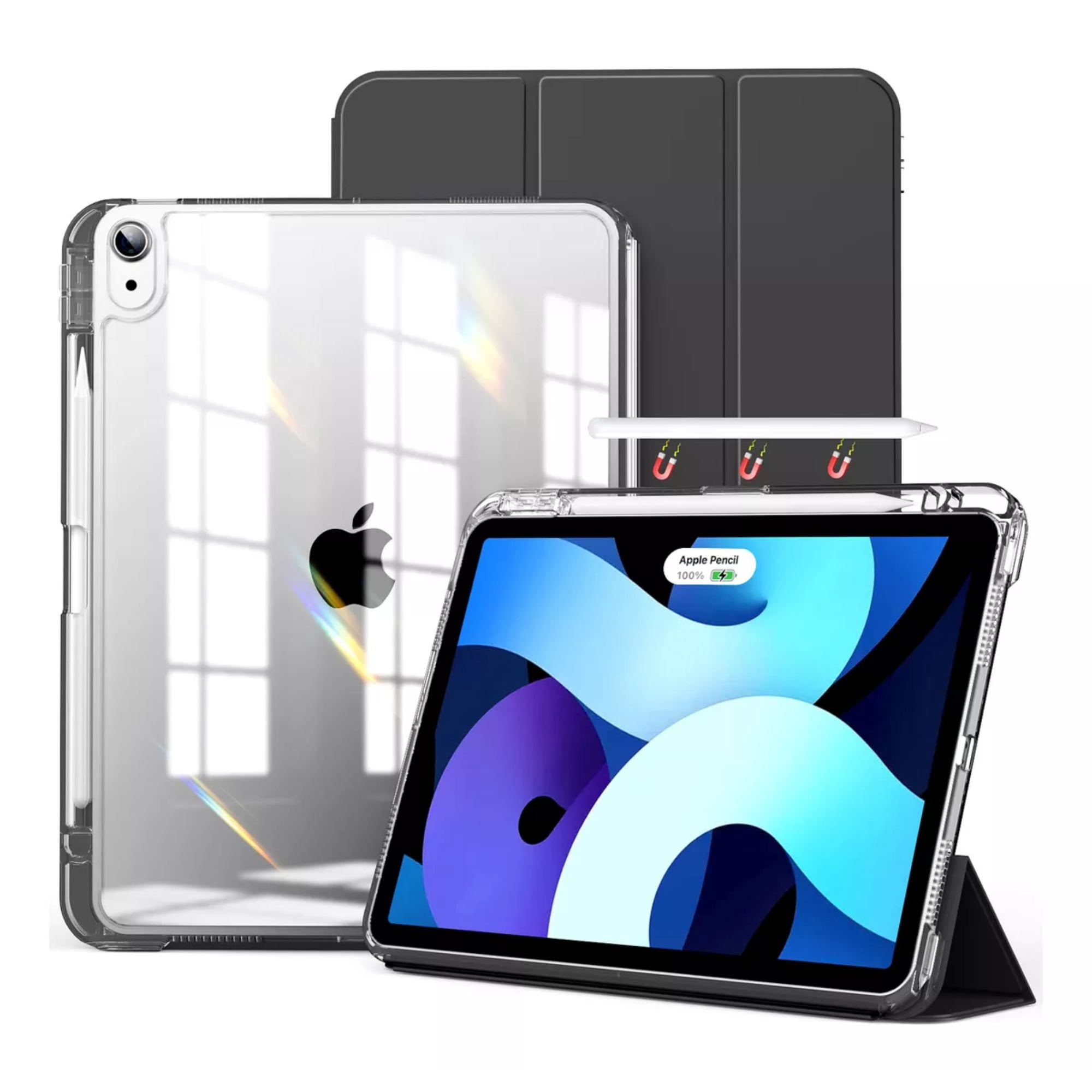 Funda para iPad Air 4ta 5ta M2 11 2024 Smart Cover soporte color negro MR. GADGETS