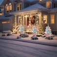 thumbnail image 2 of MTBLYS Árbol de Navidad solar de 89 cm (35 pulgadas) con luz LED multicolor para exteriores| resistente al agua| ideal para decorar caminos| jardines| patios y césped., 2 of 8