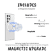 thumbnail image 4 of AKAM Agarre para celular compatible con MagSafe + Anillo adaptador magnético + Sticker bloqueador EMF, para Android y iPhone con MagSafe, 4 of 5