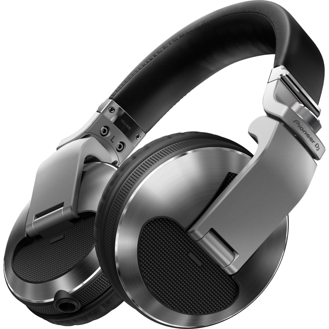 Auriculares HDJ-X10-S para DJ Diadema Pioneer Drivers 50mm Potencia máxima 3500 mW Plata
