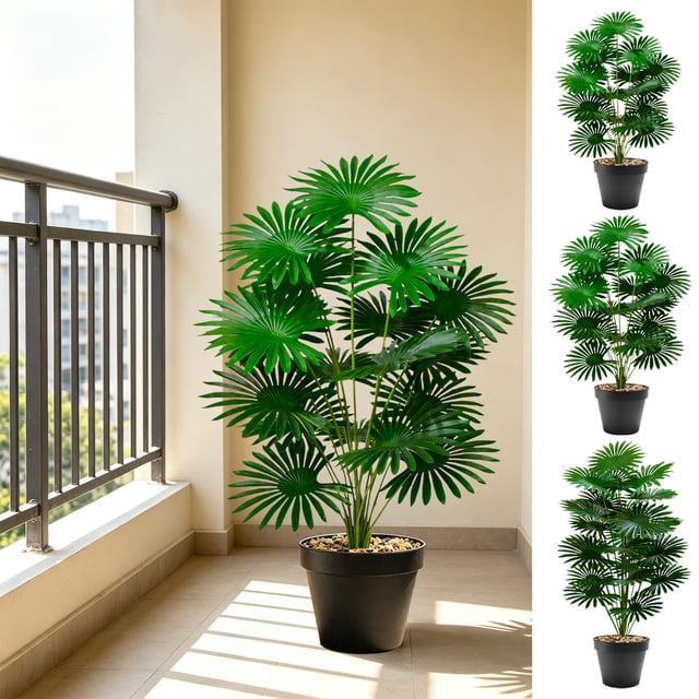 MTBLYS Plantas artificiales en maceta con maceta