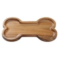 thumbnail image 2 of Dog Bowl Dinner Solid Wood Oval Bread Bowl, 2 of 9