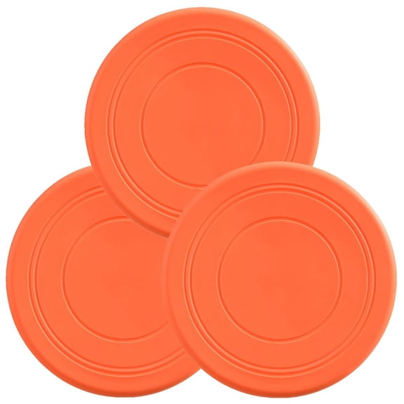 Discos para lanzamiento preciso FlyBixOrange 3 Piezas Discos voladores Silicona Ø18 cm Naranja. VentDepot MXYOG-003