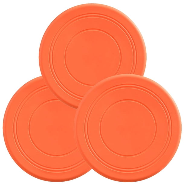 Discos para lanzamiento preciso FlyBixOrange 3 Piezas Discos voladores Silicona Ø18 cm Naranja. VentDepot MXYOG-003