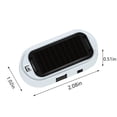 thumbnail image 2 of CaiYueKe Solar Powered Car Dummy Alarm Light LED Blinking Red Blue Light for Vehicle Security Anti Theft Deterrent with Light Sensor USB Rechargeable Easy Install Solar Light for Car Truck Van, 2 of 5
