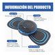 thumbnail image 5 of 3 Pz Masajeadores Eléctrico 6 Pz Parches Con Control Remoto Lab.G, negro lineas  azules, 5 of 5