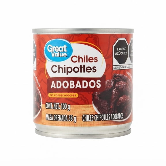 Chiles chipotles Great Value adobados 100 g