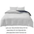 thumbnail image 3 of Juego de cama de 4 piezas para dormitorios | Poliéster suave lavado | Tamaños individual y matrimonial | Diseño reversible | Incluye funda nórdica, sábana ajustable y 2 fundas de almohada, 3 of 6