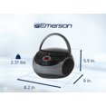 thumbnail image 2 of Emerson EPB-3000 Portátil CD Player con Radio Estéreo AM/FM, Azul, 2 of 11