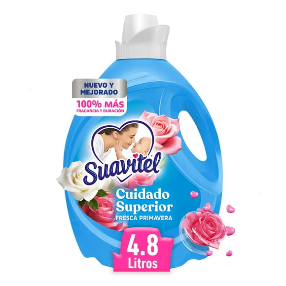 Suavizante de Telas Suavitel Cuidado Superior Fresca Primavera 4.8 L