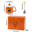thumbnail image 3 of Taza de Fantasma, Linda Taza de Cerámica, Hecha a Mano con Tapa, Capacidad de 400 Ml, Divertido Regalo de Halloween, Decoración de Oficina, Diseño Único, Uso Multifuncional, Incluye Cuchara, 3 of 6