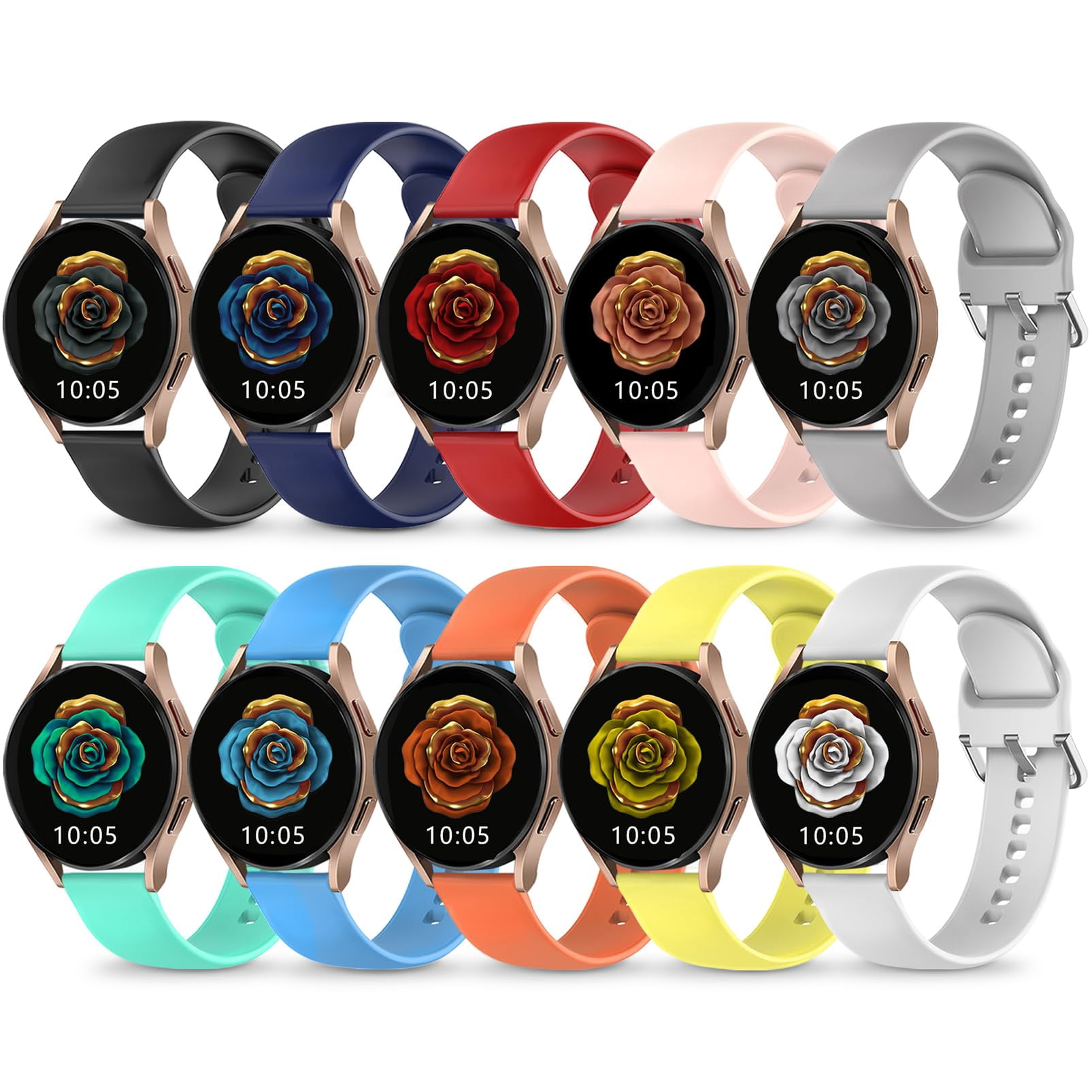 Pulseras de reloj HSWAI compatibles con Samsung Galaxy Active 2