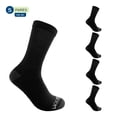 thumbnail image 3 of Set de calcetas Fruit of the loom Para Niño Afelpado Anatómico Negro 5 Pares Talla M, 3 of 4