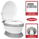 thumbnail image 5 of Baño Entrenador para Niños con Sonido Antideslizante Asiento Acolchado Diseño Realista - Gris, 5 of 7