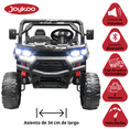 thumbnail image 3 of Montable Eléctrico para Niños Tractor 6x6 Caja de Vuelco Atomática Luz y Sonido Bluetooth 12v - Negro, 3 of 8