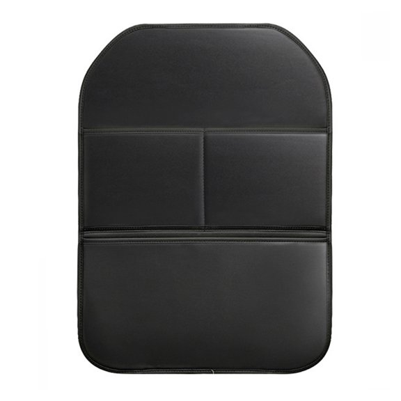 Protector de asiento trasero para coche, de piel sintética, impermeable, alfombrilla protectora para el asiento delantero, organizador de almacenamiento con bolsillos grandes, accesorios para coche.