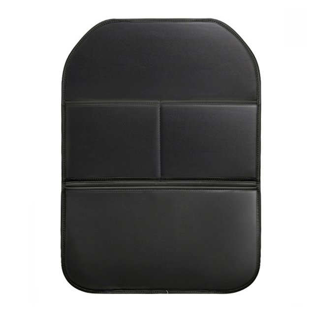Protector de asiento trasero para coche, de piel sintética, impermeable, alfombrilla protectora para el asiento delantero, organizador de almacenamiento con bolsillos grandes, accesorios para coche.