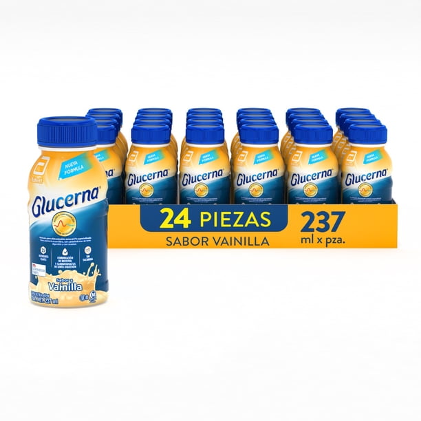 Fórmula Especializada Glucerna Vainilla para Tratamiento de Diabetes Pack 24 de 237ml c/u